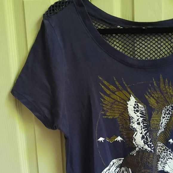 Netted Back Eagle Graphic Tee - Picture 7 of 7